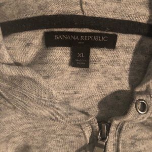 Banana Republic Grey Zip Hoodie